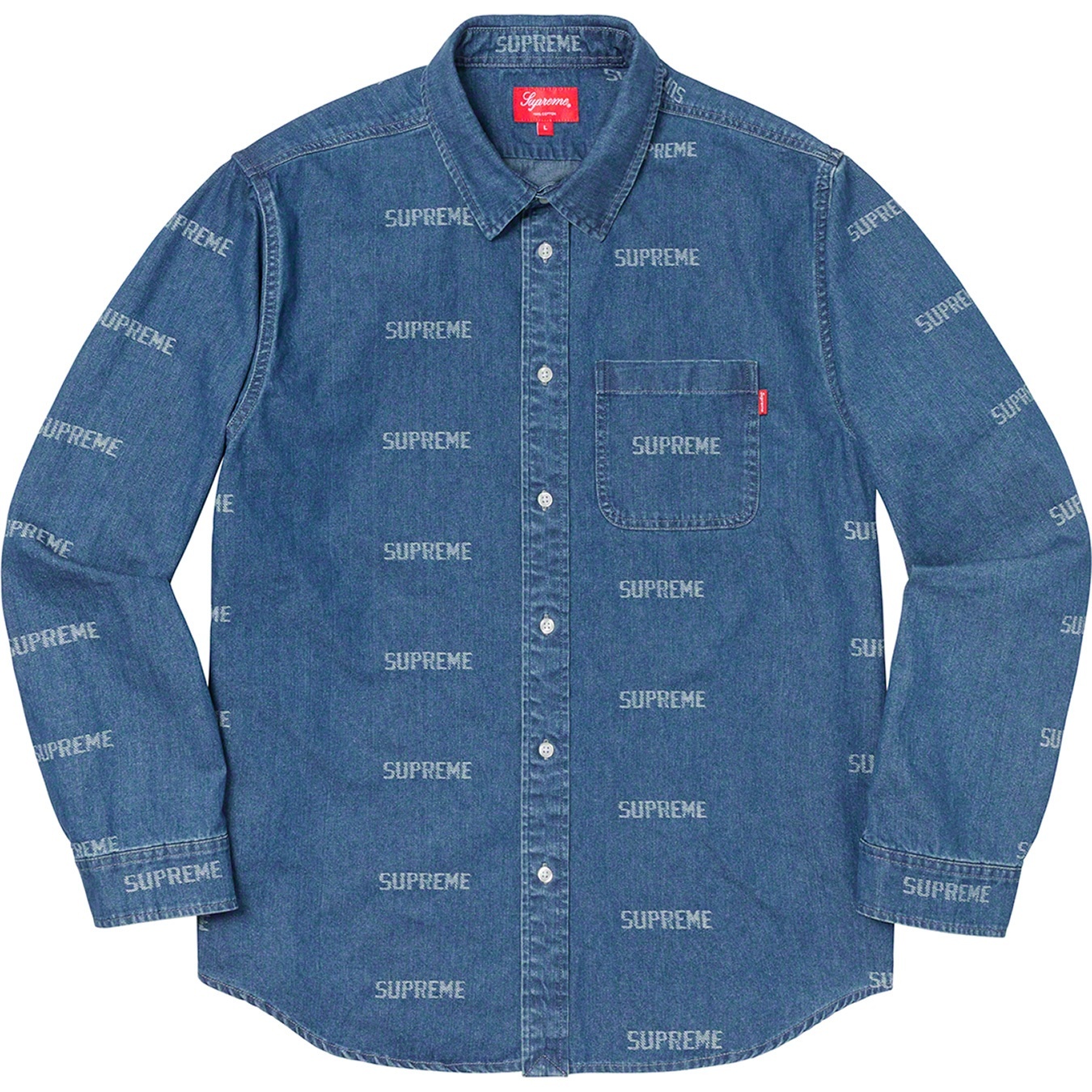Logo Denim Shirt view 3